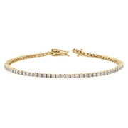 Elodie 3 Ct 14K Gold Diamond Tennis Bracelet