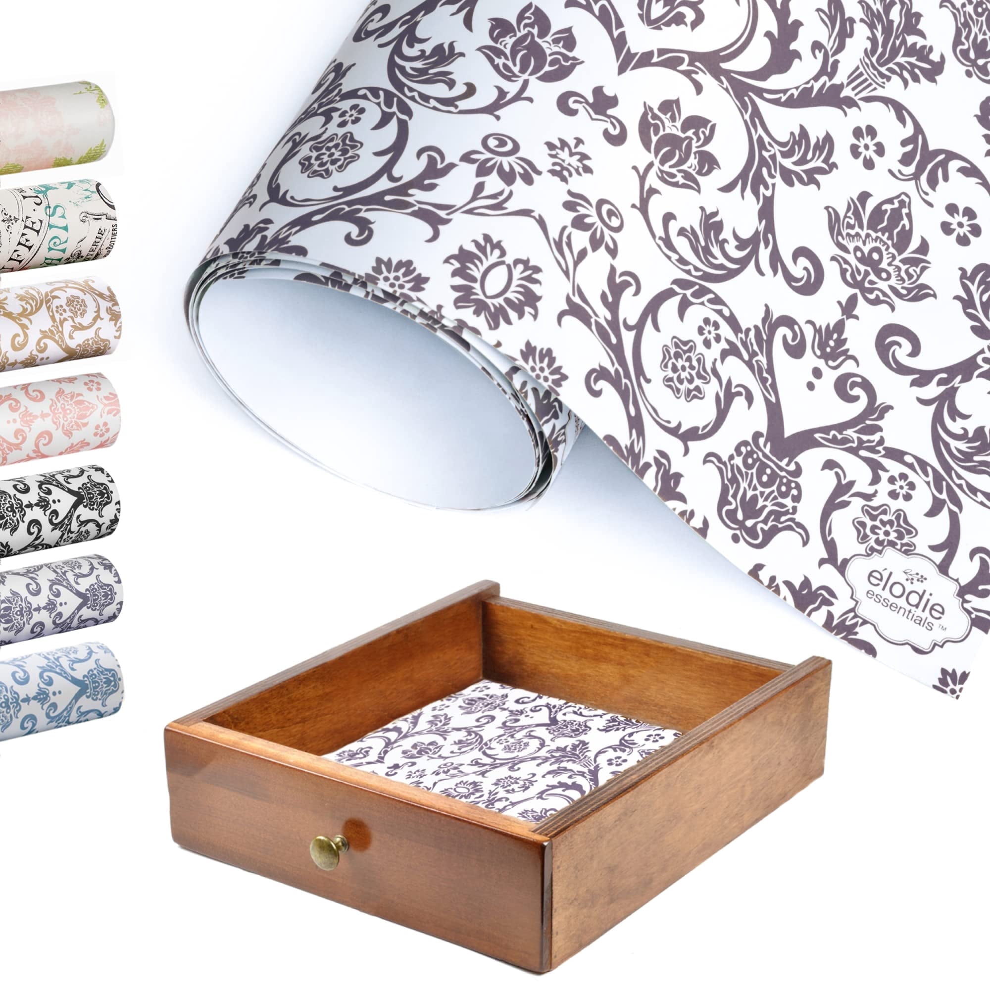 Elodie Essentials, Scented Drawer & Shelf Liner, Royal Damask, Lavender ...