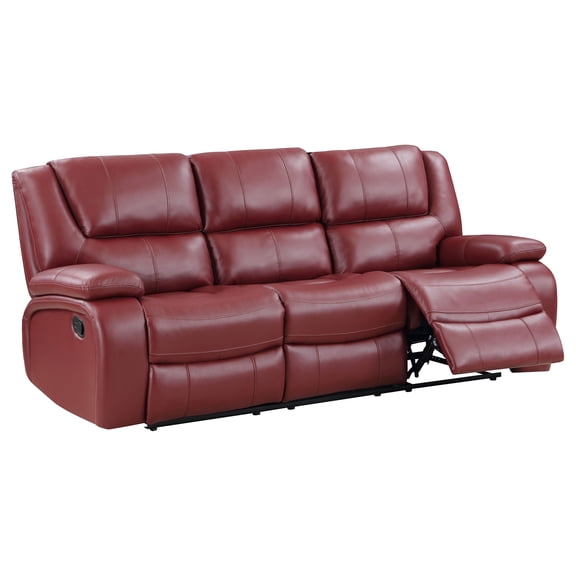 Elodie Red Upholstered Motion Reclining Sofa
