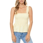 Elodie Womens Stretch-Smock Tank Top