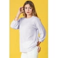 thumbnail image 1 of Eloges Women's Solid Pastel 3/4 Sleeve Drop Shoulder Waffle Knit Top, 1 of 5