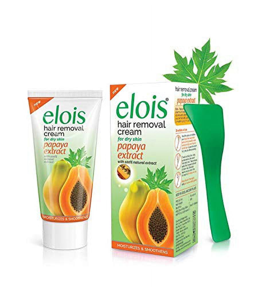 Elois Hair Removal Cream Papaya Extract for Dry Skin Walmart