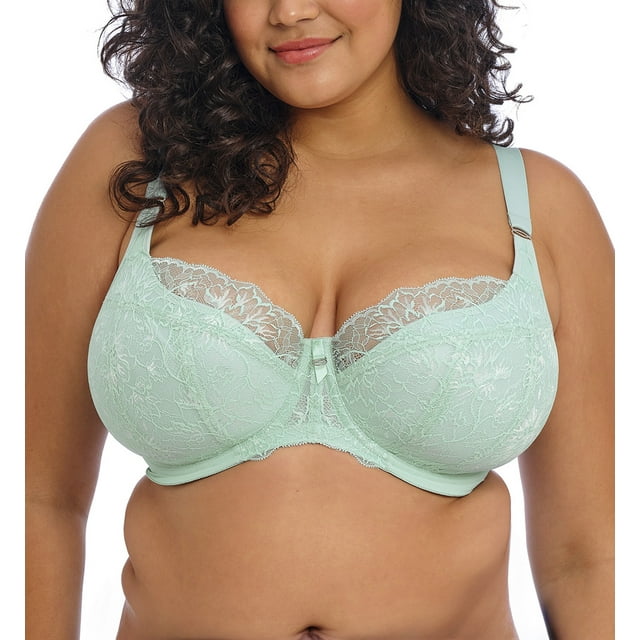 Elomi Brianna Padded Half Cup Underwire Bra (8081),32HH,Frozen