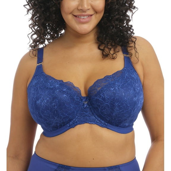 Elomi Brianna Padded Half Cup Underwire Bra (8081),36F,Lapis