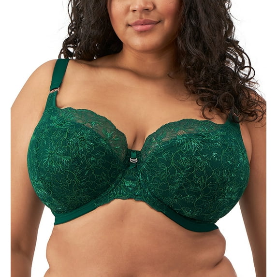 Elomi Brianna Padded Half Cup Underwire Bra (8081),42H,Rainforest