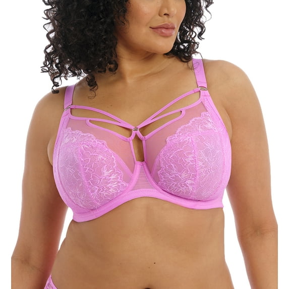 Elomi Brianna Plunge Underwire Bra (8080),36J,Very Pink