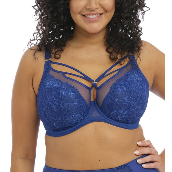 Elomi Brianna Plunge Underwire Bra (8080),38G,Lapis