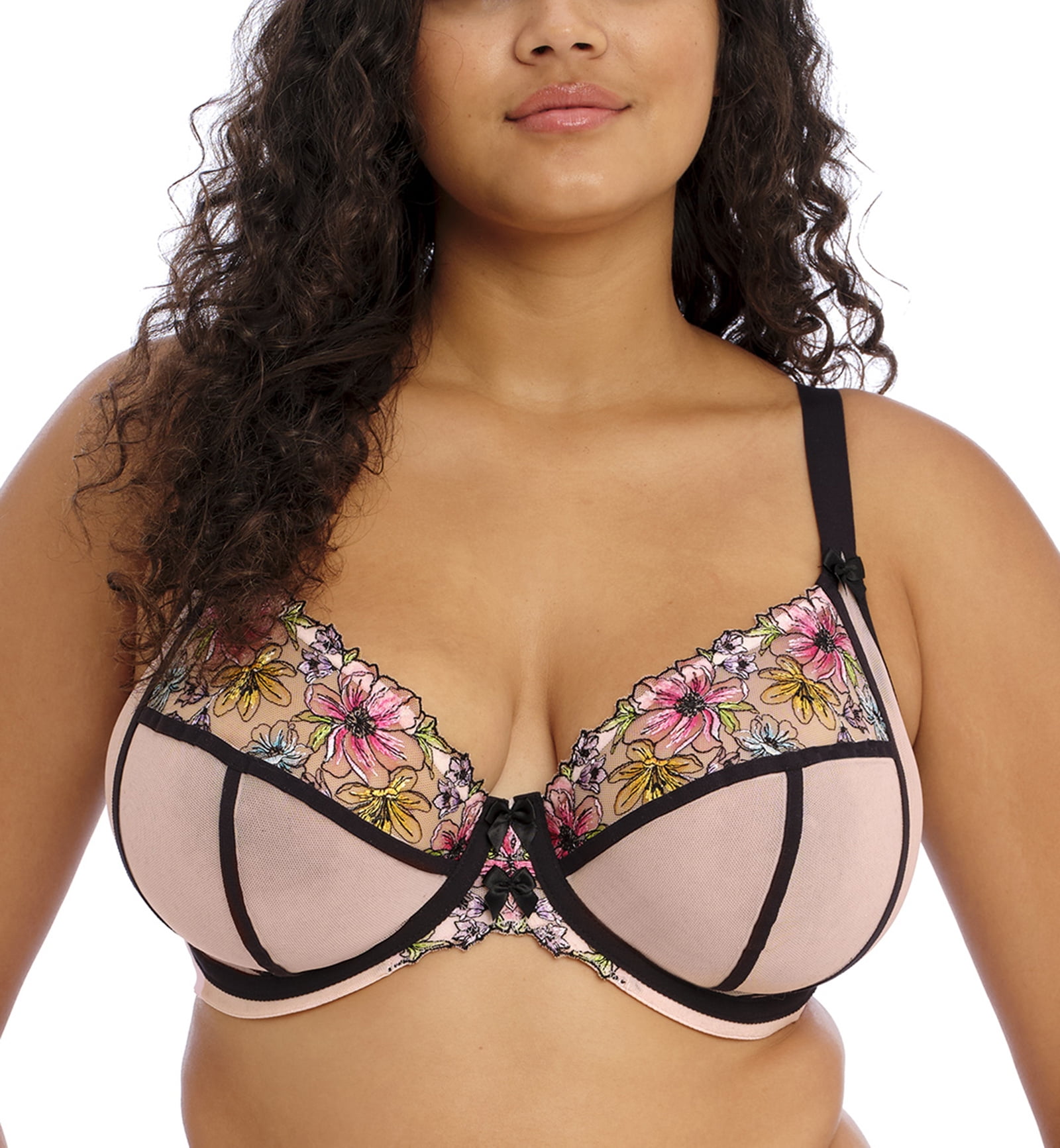 Elomi Carrie Plunge Underwire Bra (301802),36HH,Ballet Pink