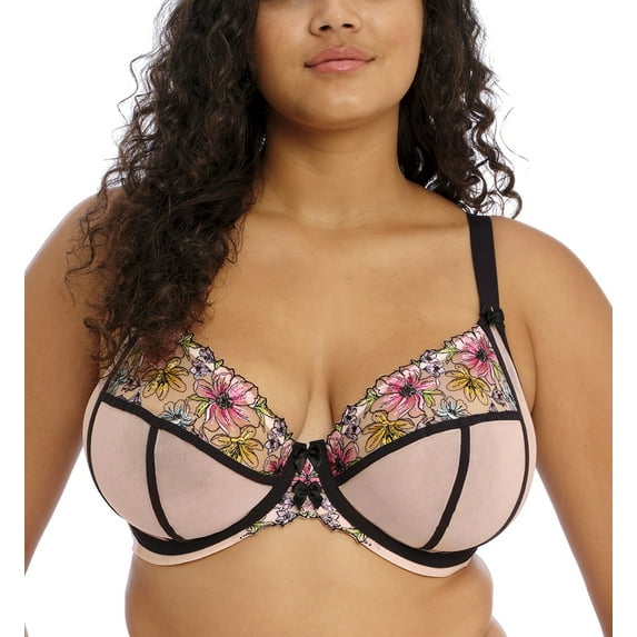 Elomi Carrie Plunge Underwire Bra (301802),38HH,Ballet Pink