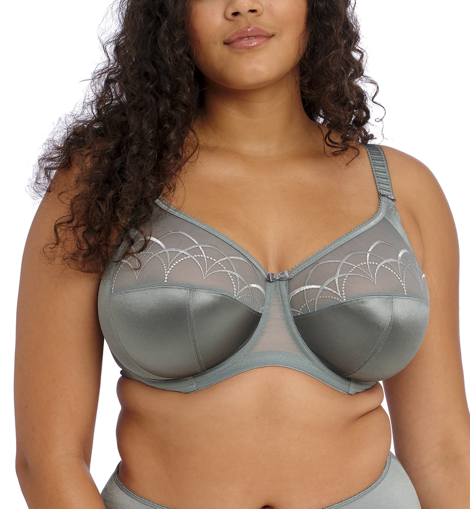 Elomi Cate Embroidered Full Cup Banded Underwire Bra (4030),34HH,Willow -  Walmart.com