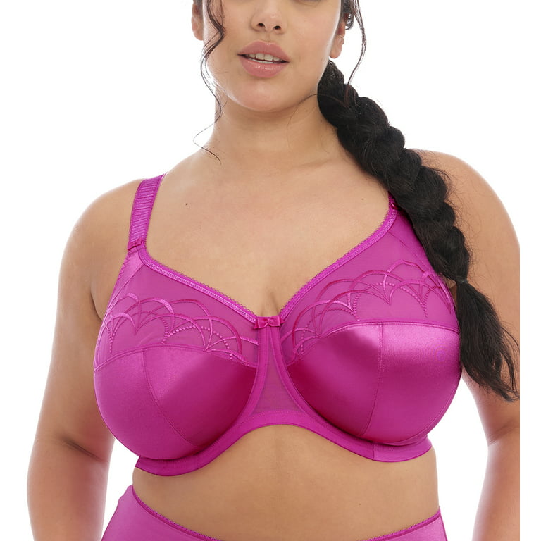 Elomi Cate Embroidered Full Cup Banded Underwire Bra (4030),34J,Camelia