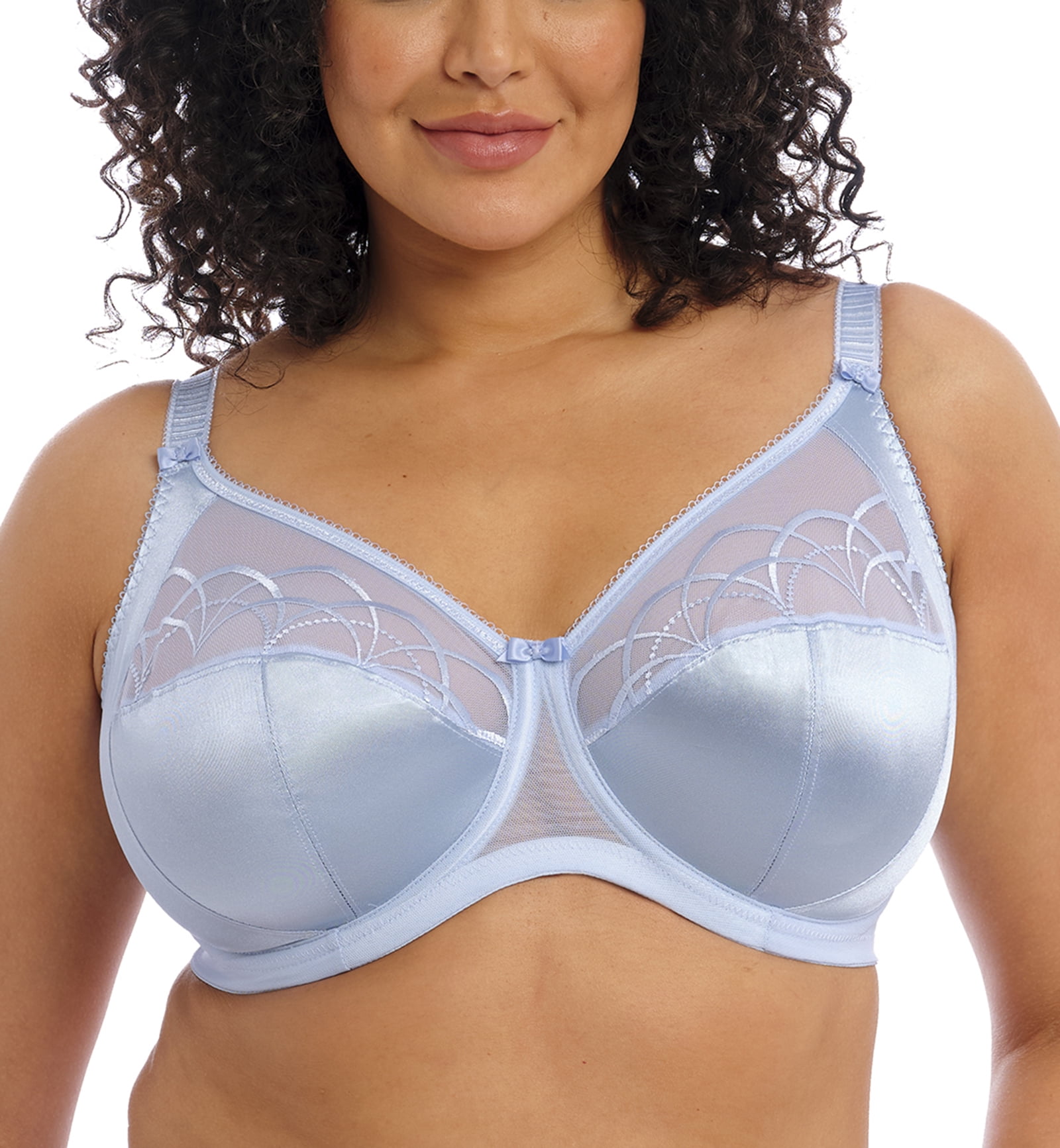 Elomi Cate Embroidered Full Cup Banded Underwire Bra (4030),36F,Alaska 