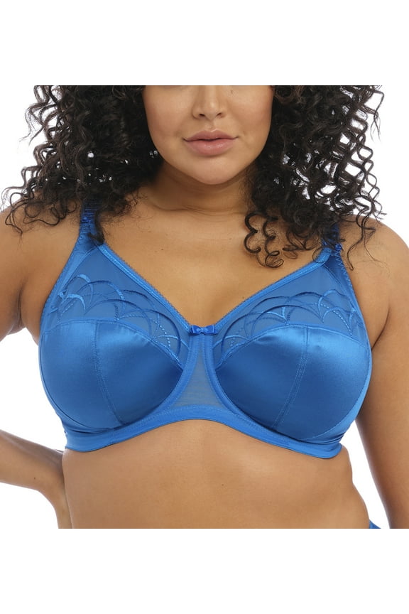 Cate Embroidered Full Cup Banded Underwire Bra (4030),36GG,Tunis