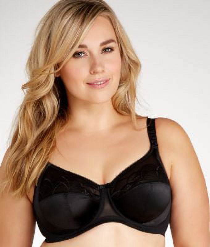 Elomi Cate Embroidered Full Cup Banded Underwire Bra (4030),34J,Latte 