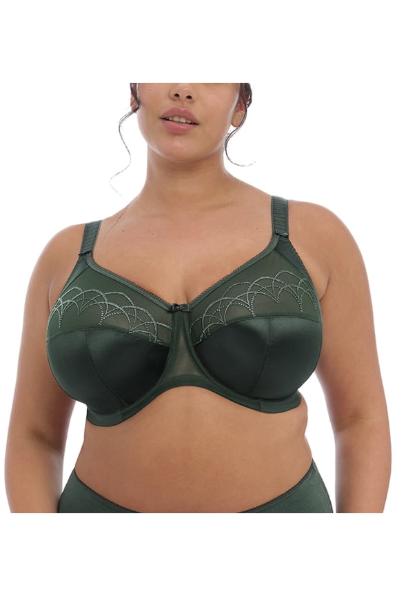 Cate Embroidered Full Cup Banded Underwire Bra (4030),38H,Pine Grove