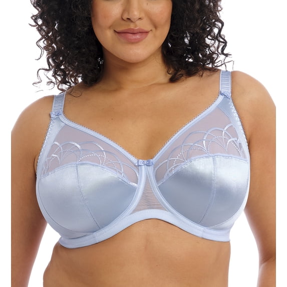 Elomi Cate Embroidered Full Cup Banded Underwire Bra (4030),42F,Alaska