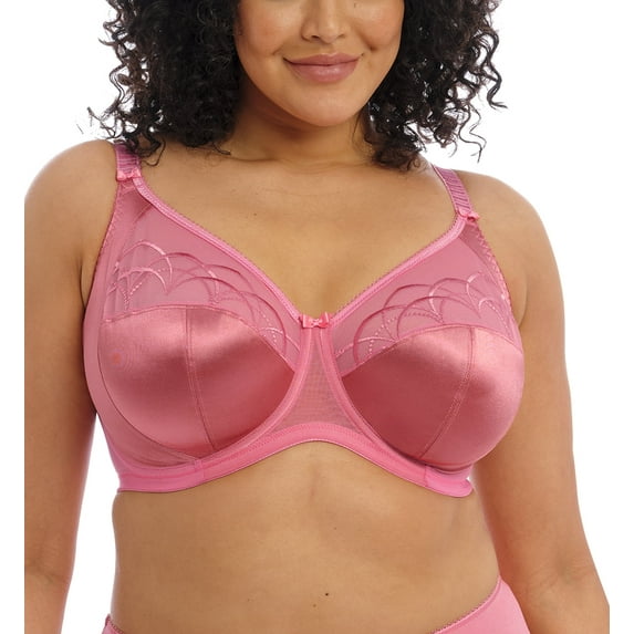Elomi Cate Embroidered Full Cup Banded Underwire Bra (4030),44GG,Desert Rose