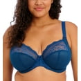 thumbnail image 1 of Elomi Charley Banded Stretch Lace Plunge Underwire Bra (4382),38G,Petrol, 1 of 5