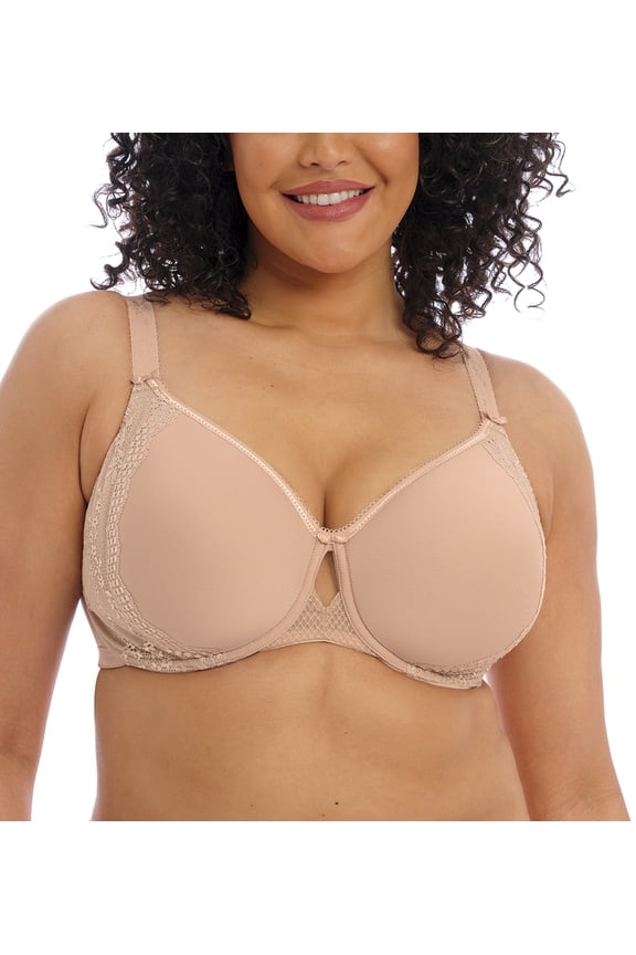 Charley Bandless Spacer Seamless Underwire Bra (4383),34HH,Fawn
