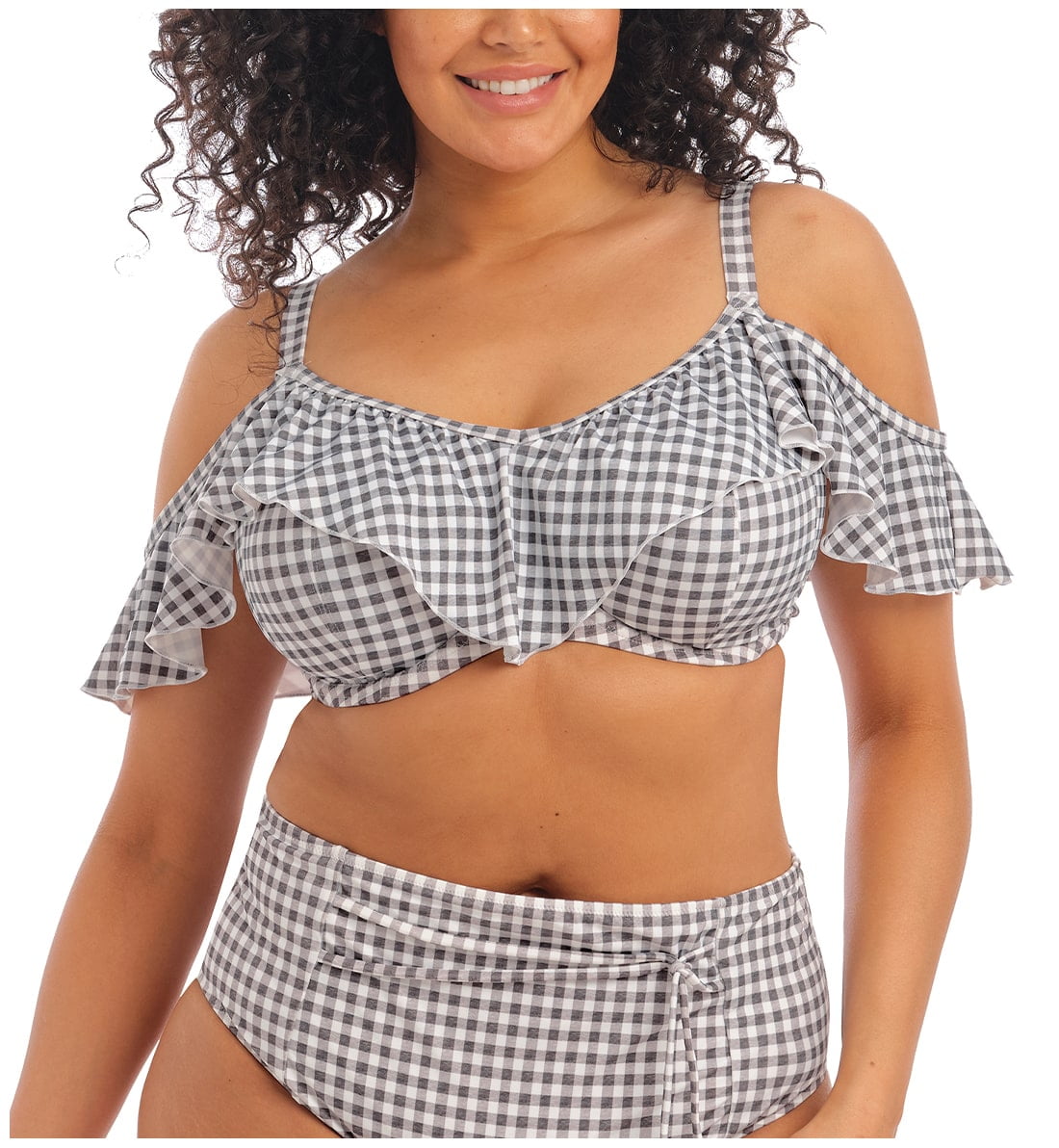 ruffle bikini top with underwire