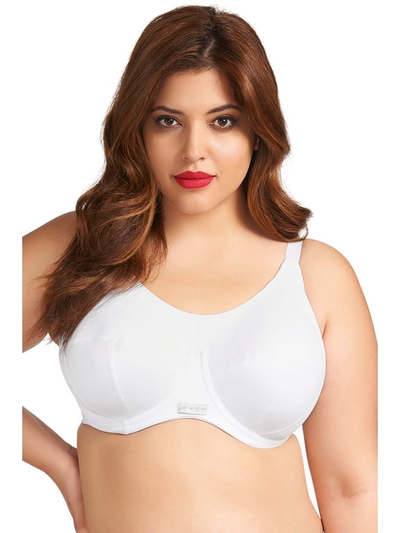 Energise J-Hook Underwire Sports Bra (8041),36FF,White