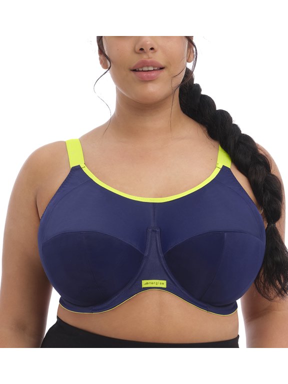 Energise J-Hook Underwire Sports Bra (8041),36GG,Navy