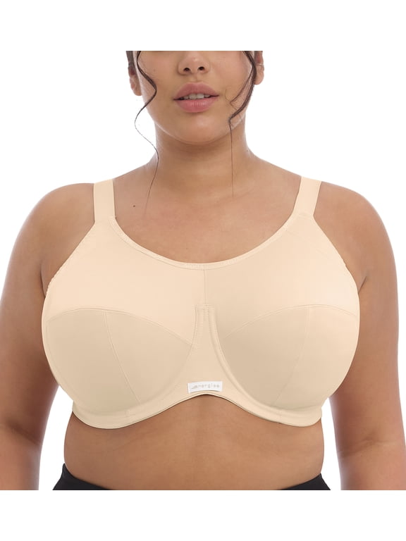 Energise J-Hook Underwire Sports Bra (8041),36GG,Nude