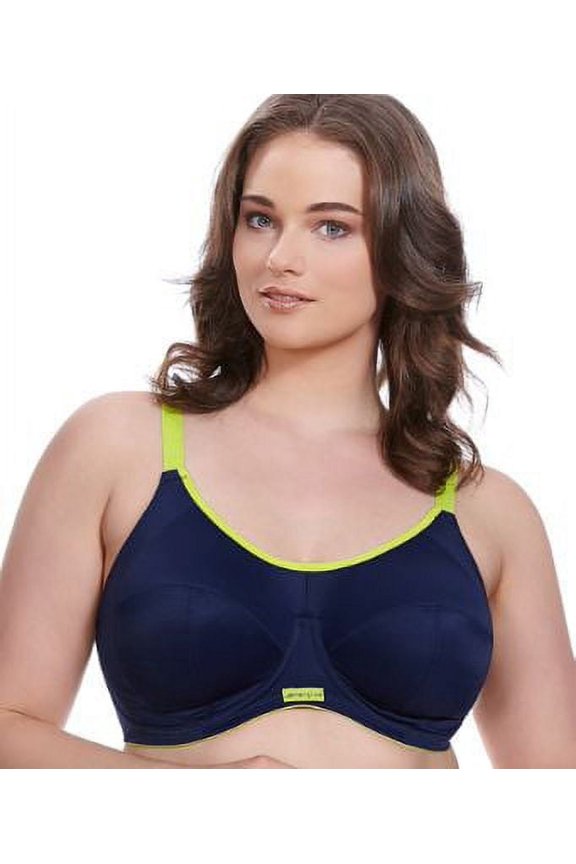 Energise J-Hook Underwire Sports Bra (8041),38HH,Navy