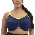 thumbnail image 1 of Elomi Energise J-Hook Underwire Sports Bra (8041),44G,Navy, 1 of 5