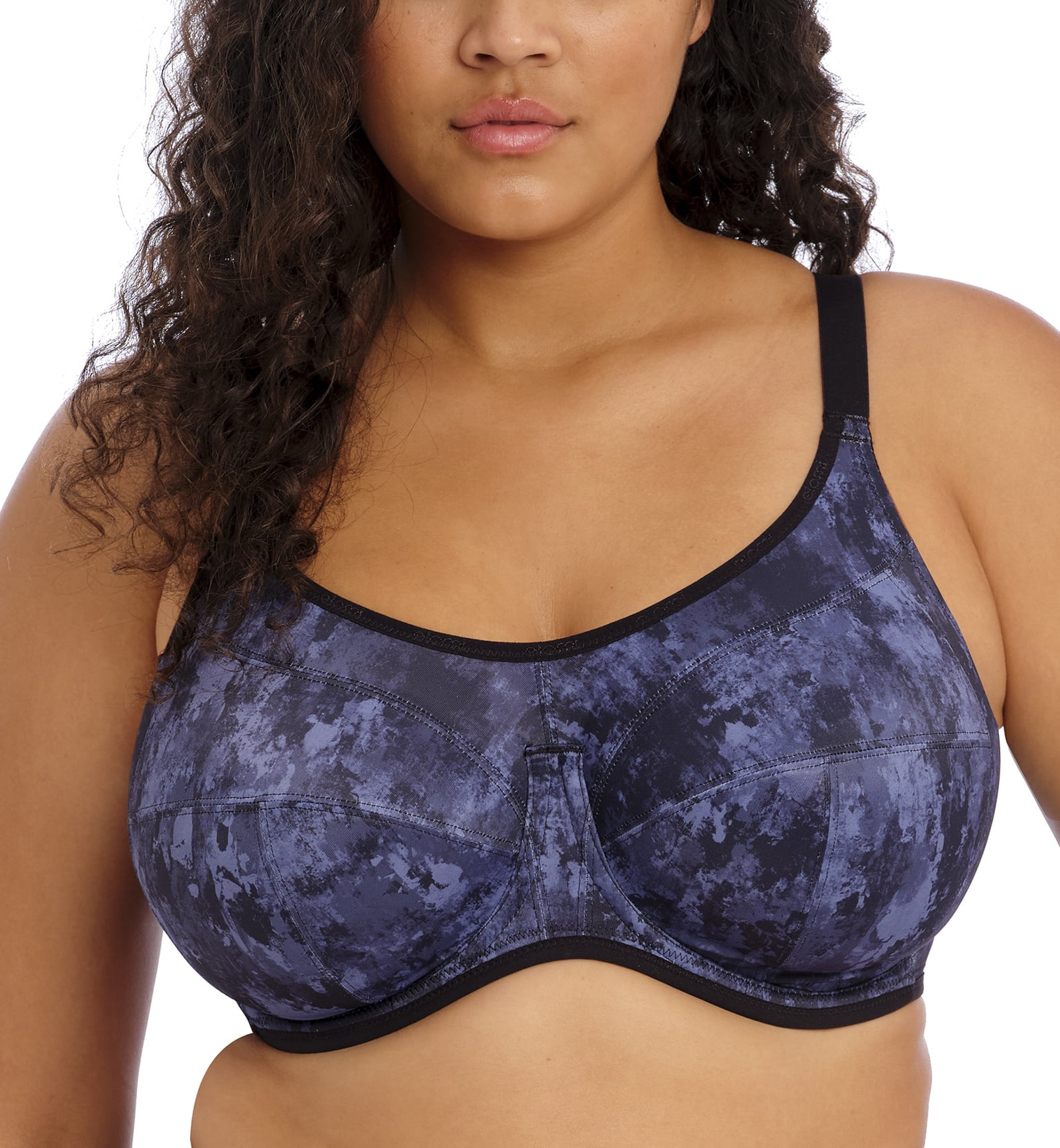 Elomi Energise J-Hook Underwire Sports Bra (8042),36J,Stormy Haze