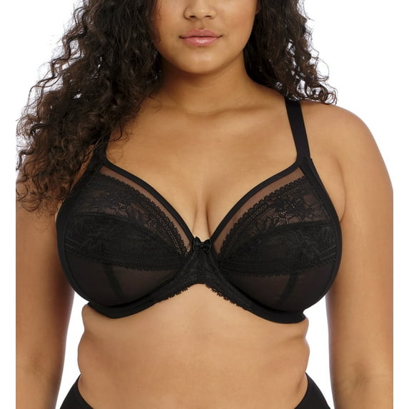 Elomi Kendra Plunge Underwire Bra (301602),42G,Black