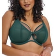 thumbnail image 1 of Elomi Kintai Peek-a-Boo Plunge Underwire Bra (301202),38GG,Deep Teal, 1 of 6