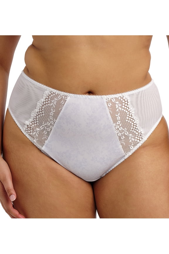 Lucie Matching High Leg Brief (4498),2XL,White