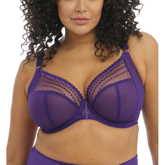 Elomi Matilda Banded Plunge Underwire Bra (8900),32JJ,Iris