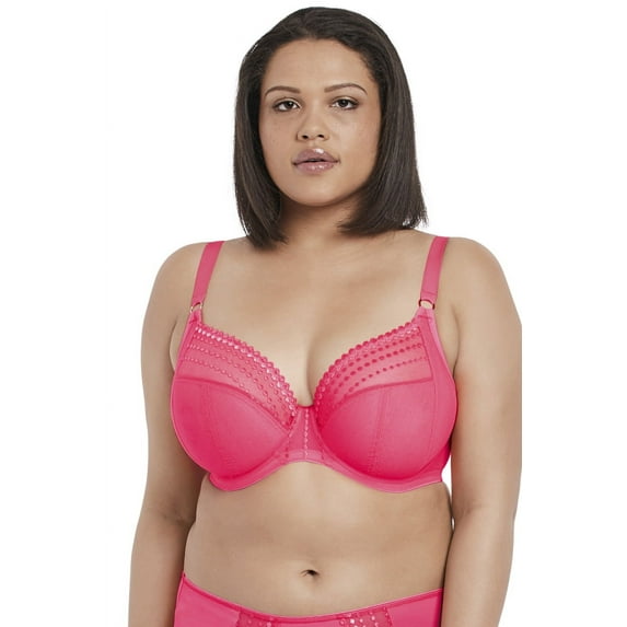 Elomi Matilda Banded Plunge Underwire Bra (8900),36JJ,Neon Pink