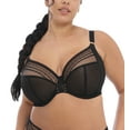 thumbnail image 1 of Elomi Matilda Banded Plunge Underwire Bra (8900),38GG,Black Star, 1 of 4