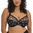 thumbnail image 1 of Elomi Matilda Banded Plunge Underwire Bra (8900),40FF,Black Dot, 1 of 6
