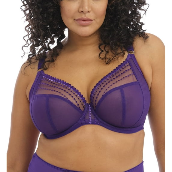 Elomi Matilda Banded Plunge Underwire Bra (8900),44FF,Iris
