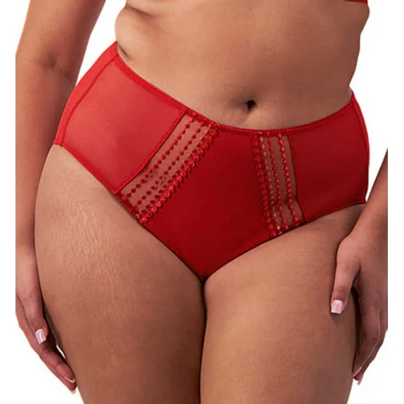 Elomi Matilda Matching Full Panty Brief (8906),Medium,Haute Red
