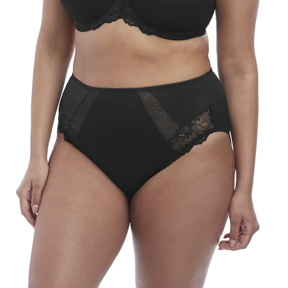 Elomi Meredith High Leg Panty Brief (4445),Large,Black
