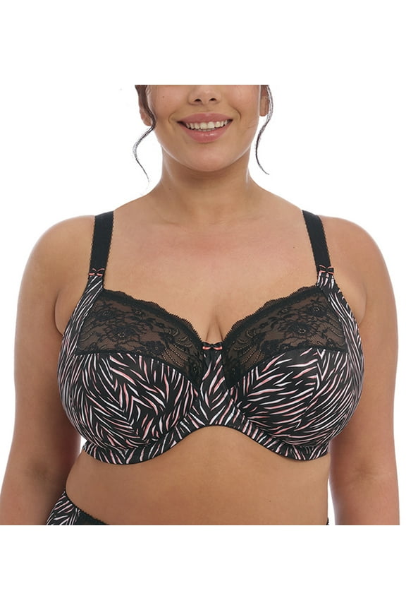 Morgan Stretch Lace Banded Underwire Bra (4110),36G,Serengeti