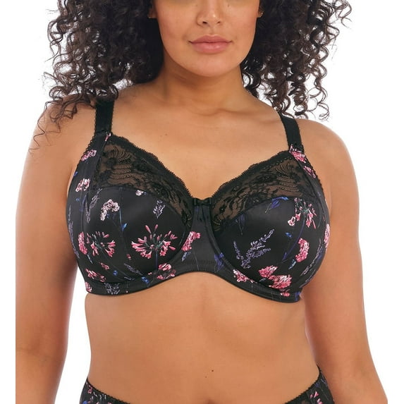 Elomi Morgan Stretch Lace Banded Underwire Bra (4110),36JJ,Moonlight Meadow