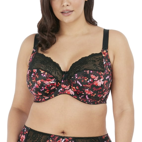 Elomi Morgan Stretch Lace Banded Underwire Bra (4110),38GG,Autumn Breeze - Autumn Breeze,38GG