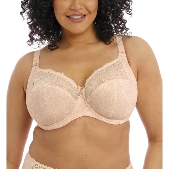 Elomi Morgan Stretch Lace Banded Underwire Bra (4110),40FF,Cameo Rose