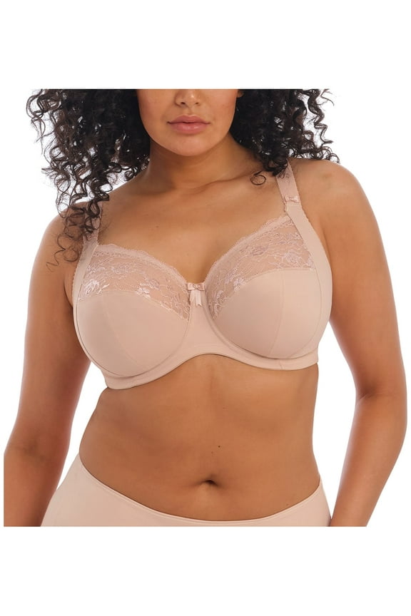 Morgan Stretch Lace Banded Underwire Bra (4111),46GG,Sahara