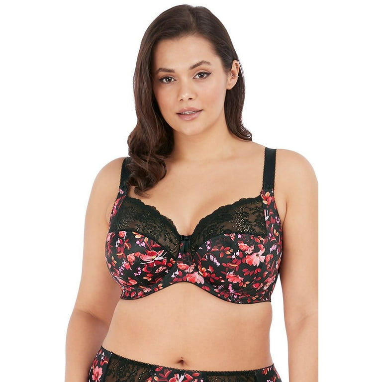 Elomi Morgan Stretch Lace Banded Underwire Bra (4110),32GG,Sunset