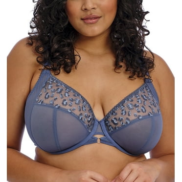 Elomi Namrah Bandless Plunge Underwire Bra (301335),34H,Stonewash