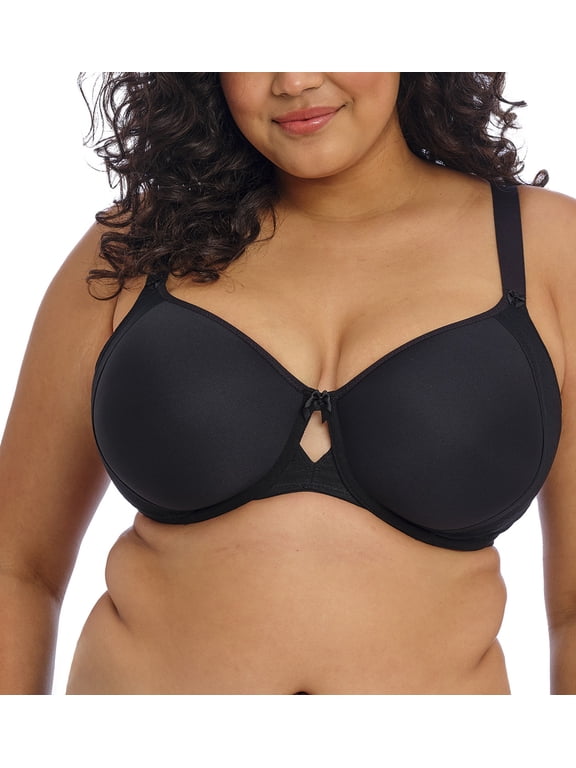 Nerina Spacer Seamless Molded Underwire Bra (302710),36GG,Black
