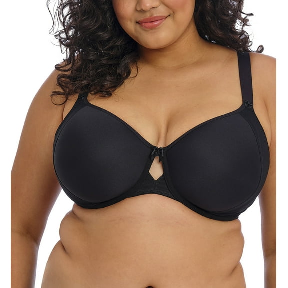 Elomi Nerina Spacer Seamless Molded Underwire Bra (302710),36H,Black