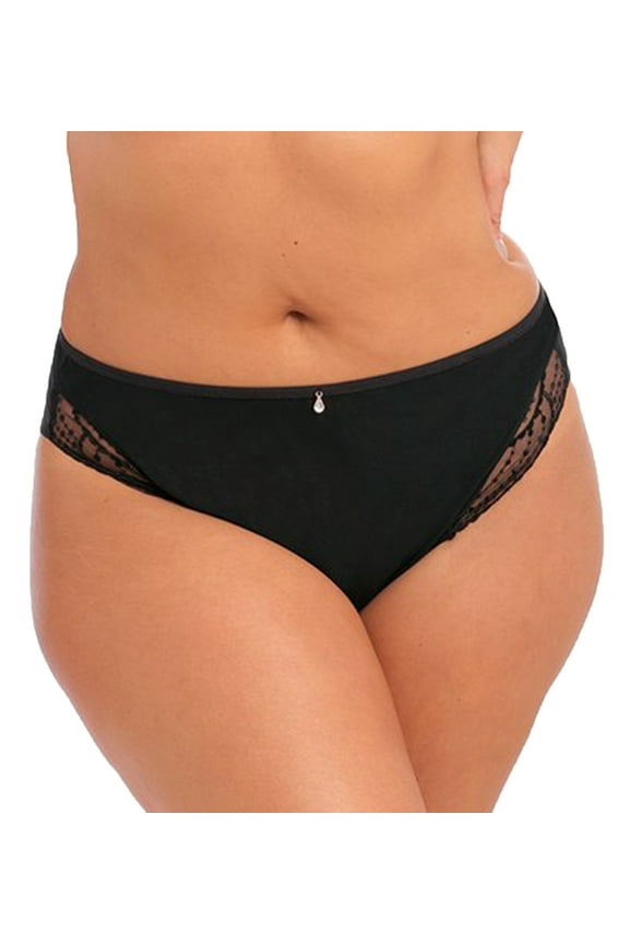 Priya Brazilian Panty (4557),Large,Black